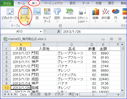 �e�[�u����