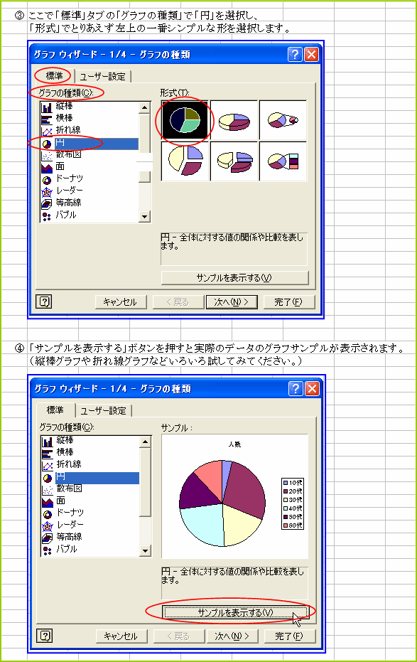 �O���t�E�B�U�[�h1/4�@�O���t�̎��