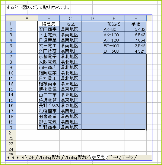 �Q�ƕ\�p�V�[�g�ɓ\��t����ꂽ�Q�ƕ\