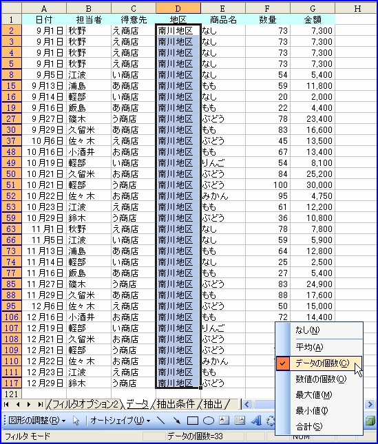 �I�[�g�J���N�Œ��o���ꂽ�������`�F�b�N