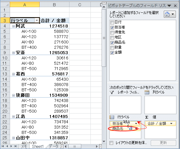 2007�s�{�b�g�e�[�u�� ���ڂ̈ړ�